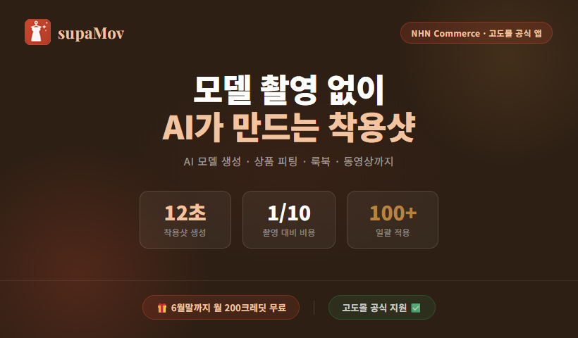supaMov — AI 피팅모델룩북