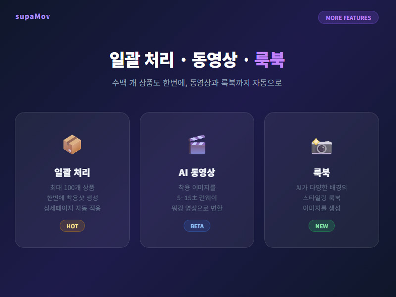 일괄처리, 동영상, 룩북